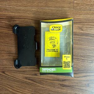 NEW Apple iPhone 6 Otterbox Black Defender Clip Holder with Box